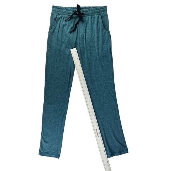 Natori Heather Turquoise Blue Soft Lounge PJ Pants Drawstring Waist Size Small - Picture 3 of 6